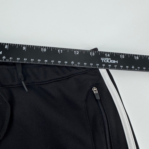 Adidas Climalite Womens Medium Black White Stripe Athletic Track Pants Joggers - Picture 9 of 10